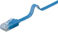 Miniatyrbilde 7 av 8: Goobay CAT 6 flat patchkabel, U/UTP, blå kobberleder (CU), 3 m
