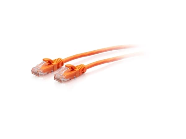 C2G 5ft (1.5m) Cat6a Snagless Unshielded (UTP) Slim Ethernet Network Patch Cable - Orange - Koblingskabel - RJ-45 (hann) til RJ-45 (hann) - 1.52 m -