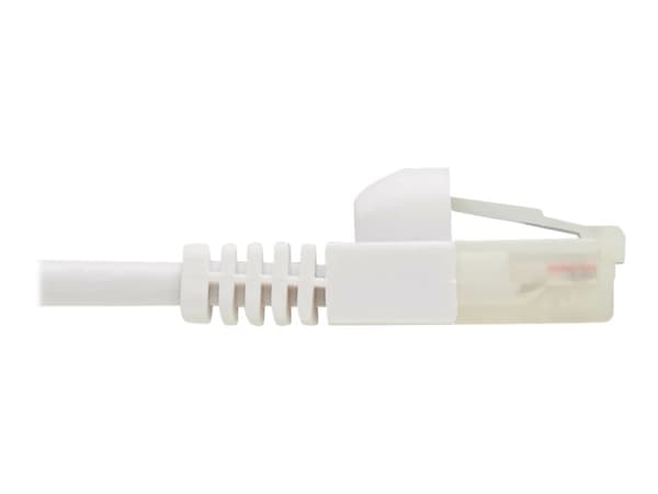 EATON TRIPPLITE Safe-IT Cat6a 10G-Certified Snagless Antibacterial Slim UTP Ethernet Cable RJ45 M/M White 5-ft. 1.52m