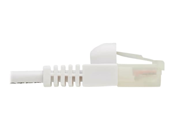 EATON TRIPPLITE Safe-IT Cat6a 10G-Certified Snagless Antibacterial Slim UTP Ethernet Cable RJ45 M/M White 5-ft. 1.52m