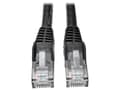 Miniatyrbild 3 av 5: Eaton Tripp Lite Series Cat6 Gigabit Snagless Molded (UTP) Ethernet Cable (RJ45 M/M), PoE, Black, 50 ft. (15.24 m) - Patch-kabel - RJ-45 (hane) till