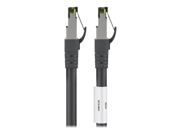 goobay - Nettverkskabel - RJ-45 (hann) til RJ-45 (hann) - 2 m - SFTP, PiMF - CAT 8.1 - halogenfri, formstøpt, rund, flertrådet - svart