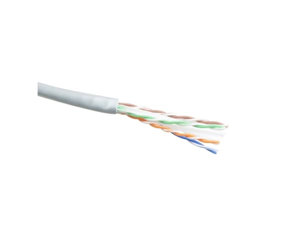 ACT CAT6 U/UTP solid twisted pair cable, PVC, AWG 24, CPR: B2ca, 500 m CAT6 U/UTP AWG24 SOLID 500M (XS6002)