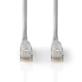 Miniatyrbild 3 av 4: Nedis CAT5e nätverkskabel | U/UTP | RJ45 hane | RJ45 hane | 0.50 m | Rund | PVC | Grå | Label