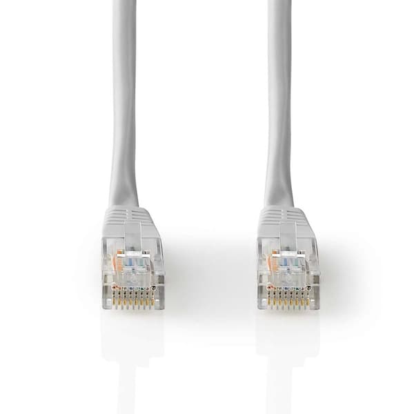 Nedis CAT5e nätverkskabel | U/UTP | RJ45 hane | RJ45 hane | 0.50 m | Rund | PVC | Grå | Label