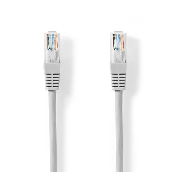 Nedis CAT5e nätverkskabel | U/UTP | RJ45 hane | RJ45 hane | 0.50 m | Rund | PVC | Grå | Label