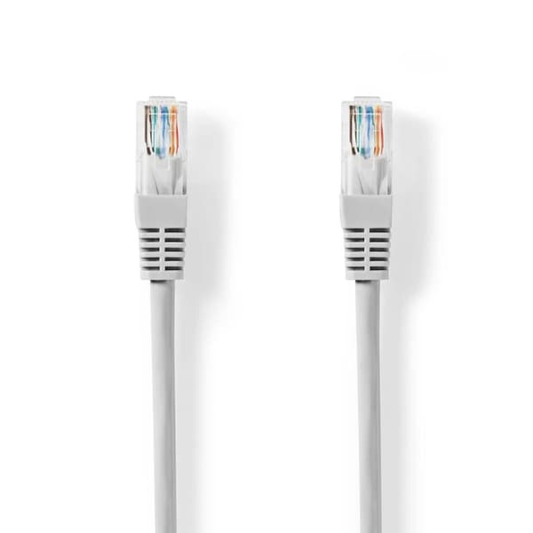 Nedis CAT5e nätverkskabel | U/UTP | RJ45 hane | RJ45 hane | 0.50 m | Rund | PVC | Grå | Label