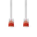 Miniatyrbild 3 av 4: Nedis CAT6 Nätverkskabel | RJ45 hane | RJ45 hane | U/UTP | 0.50 m | Rund | PVC | Vit | Label