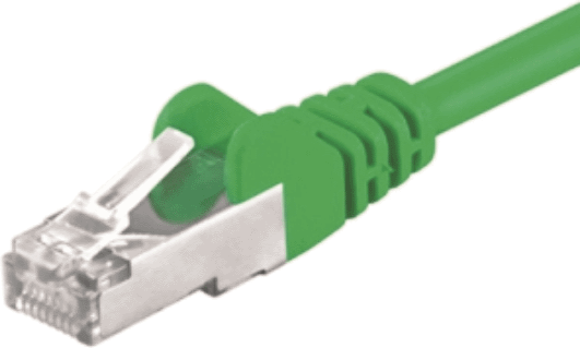 M-CAB - Verkkokaapeli - RJ-45 (uros) RJ-45 (uros) - 50 m - SF/UTP - CAT 5e - valettu, solmuton - vihreä