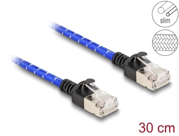 DeLOCK 80375, 0,3 m, Cat6a, U/FTP (STP), RJ-45, RJ-45, RJ-45