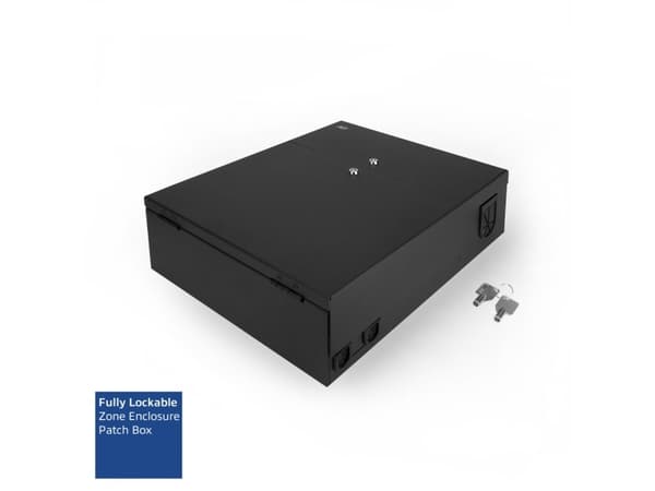 ACT Lockable zone enclosure patch box 8 slots for fiber and copper (FA2035)