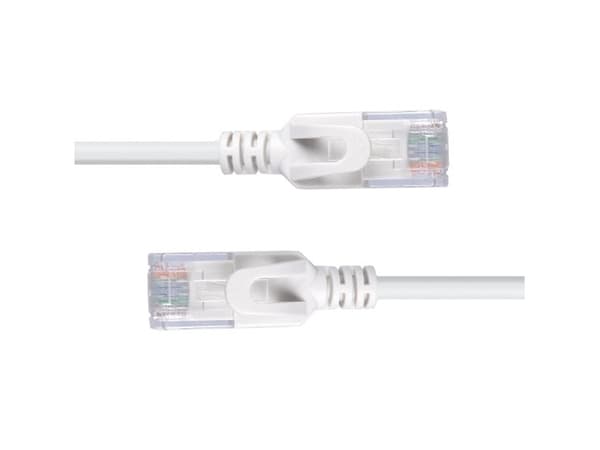 Lindy 2m Cat.6A U/FTP Ultra Slim Network Cable, Grey, 2 m, Cat6a, U/FTP (STP), RJ-45, RJ-45, Grey