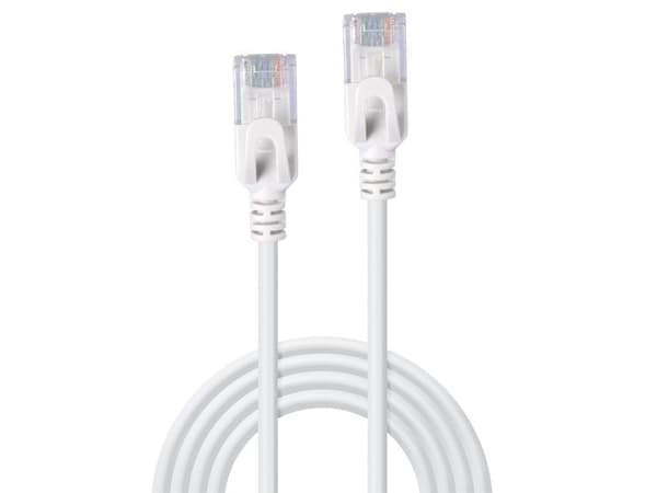Lindy 2m Cat.6A U/FTP Ultra Slim Network Cable, Grey, 2 m, Cat6a, U/FTP (STP), RJ-45, RJ-45, Grey