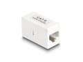Miniatyrbild 1 av 2: Delock adapter RJ45-jack till RJ45-jack Cat.6 UTP vit