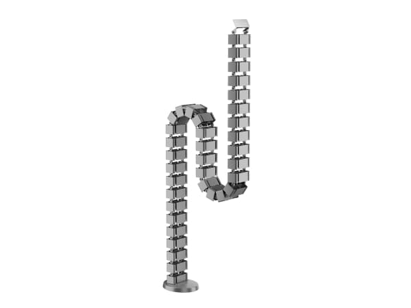 Equip 650860, Kabelstrømpe, Bord, ABS syntetisk, Aluminium, Grå