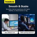 Miniatyrbild 8 av 9: Baseus Internet Kabel 1m cat.7 - Braided Svart