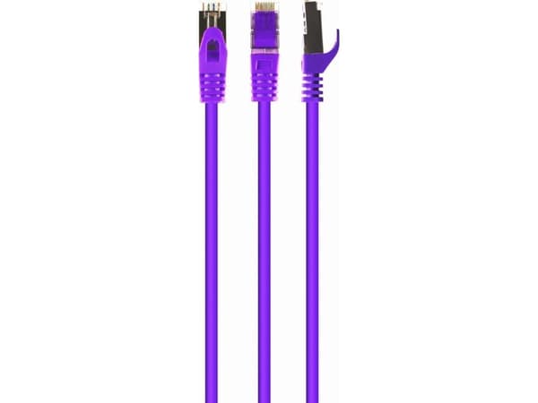 Cablexpert - Patch-kabel - RJ-45 (hane) till RJ-45 (hane) - 20 m - 6.2 mm - S/FTP - CAT 6a - halogenfri, formpressad, hakfri - lila