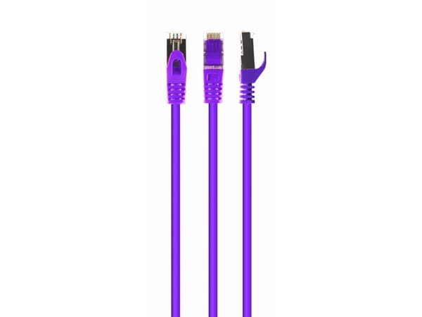 Cablexpert - Patch-kabel - RJ-45 (hane) till RJ-45 (hane) - 20 m - 6.2 mm - S/FTP - CAT 6a - halogenfri, formpressad, hakfri - lila