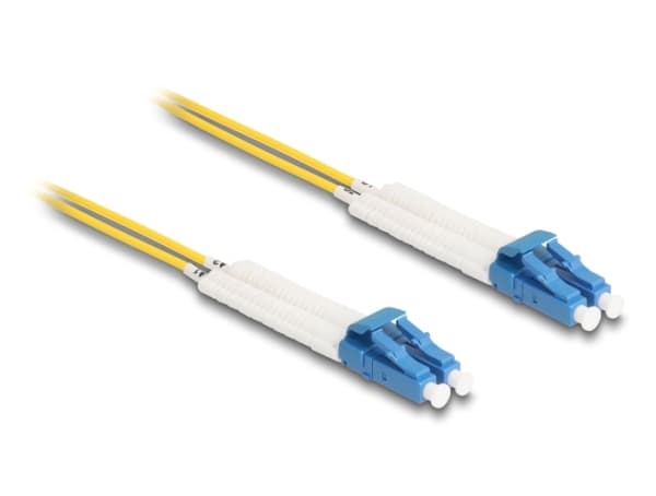 Delock - Nettverkskabel - LC-enkeltmodus (hann) vinklet til LC-enkeltmodus (hann) vinklet - 10 m - fiberoptisk - dupleks - 9 / 125 micron - OS2 - hal