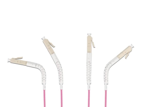 DeLOCK Optical Fiber Cable LC Duplex to LC Duplex Multi-mode OM4 angled 3 m, 3 m, OM4, LC, LC