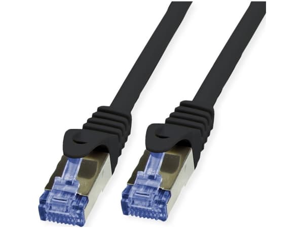 VALUE 21.99.0721, 30 m, Cat6a, S/FTP (S-STP), RJ-45, RJ-45, Sort