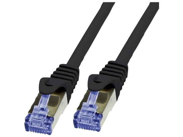 VALUE 21.99.0722, 50 m, Cat6a, S/FTP (S-STP), RJ-45, RJ-45, Sort
