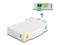 Miniatyrbilde 3 av 5: Delock fiberoptisk koblingsboks for DIN-skinne med skjøteholder og 2 x LC Duplex-kobling