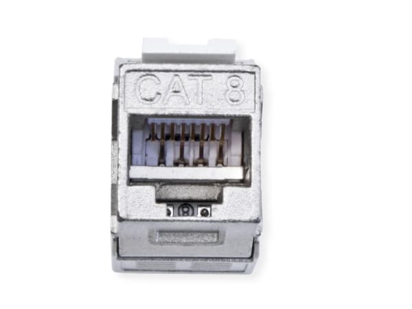 VALUE 21.99.1807, Flat, Sølv, RJ-45, Cat8, 0 - 70 °C, 14 mm