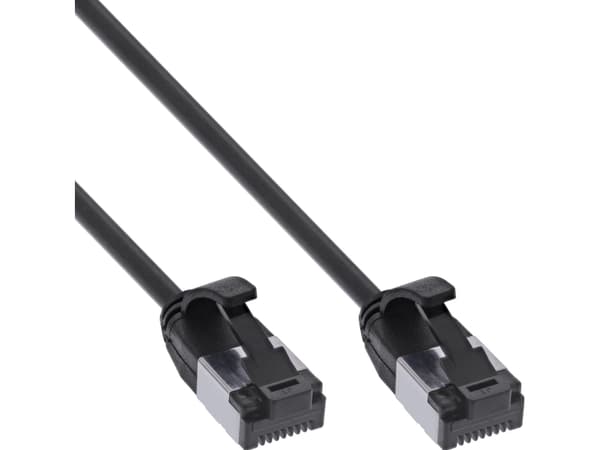 InLine 75307S, 7,5 m, Cat8.1, U/FTP (STP), RJ-45, RJ-45, Sort