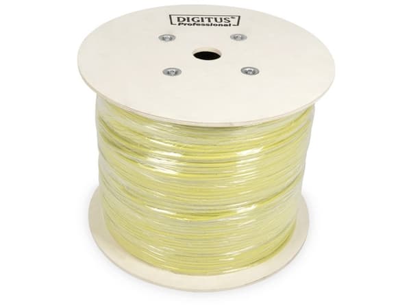Digitus DK-1743-A-VH-10-LD, 1000 m, Cat7a, S/FTP (S-STP), Gult