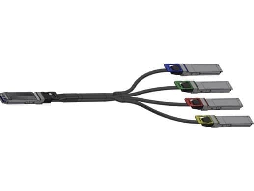 NVIDIA - Direktekoblet 800GBase-splitter - OSFP (hann) til OSFP (hann) - 5 m - passiv aktiv kobberkabel (ACC), flat topp, halogenfri
