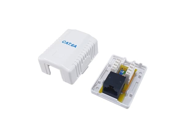 Varusteet Aufputzdose Cat6A 1-Port RJ45 UTP -portti