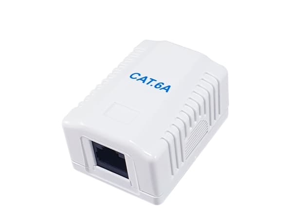 Varusteet Aufputzdose Cat6A 1-Port RJ45 UTP -portti