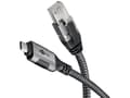 Miniatyrbild 1 av 5: Goobay 70697, USB C, RJ-45, 1,5 m, Svart, Silver