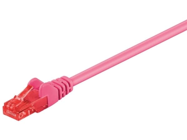 Microconnect B-UTP602PI, 2 m, Cat6, U/UTP (UTP), RJ-45, RJ-45, Pink