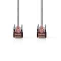 Miniatyrbild 3 av 4: Nedis CAT6 Nätverkskabel | RJ45 hane | RJ45 hane | S/FTP | 0.15 m | Rund | LSZH | Grå | Label