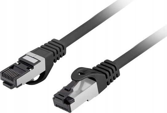 Lanberg Patchcord Lanberg S/FTP kat.8.1 1m LSZH CU fluke passert czarny
