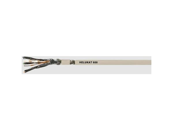 Helukabel 80294-500 Ethernet-ledning CAT 7 S/FTP 4 x 2 x 0.14 mm² Grå 500 m