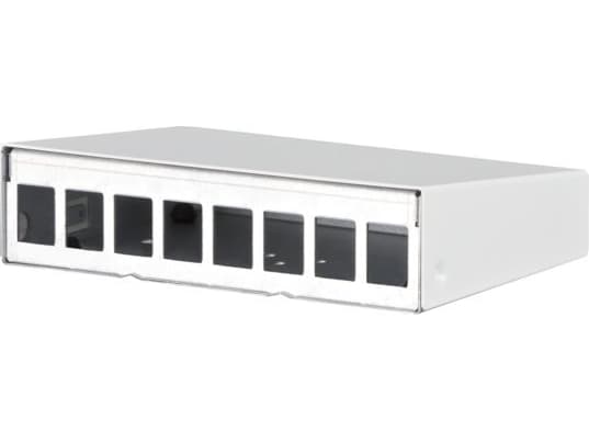 Metz METZ CONNECT AP Keystone-kabinett 8-Port Pure White RAL9010