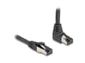 Miniatyrbilde 4 av 4: Delock - Nettverkskabel - RJ-45 (hann) oppvinklet til RJ-45 (hann) rett - 1 m - 6.2 mm - S/FTP - CAT 8.1 - uten hindringer, med støvel, halogenfri -