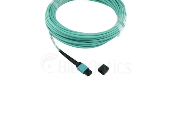 Yhteensopiva Lenovo A5UA BlueOptics kuituoptiikan katkaisukaapeli, MPO/UPC, 4xDuplex LC/UPC, 1 metri, monimuotokuitu G50/125µm, OM3, merkkikuitu, 3.0