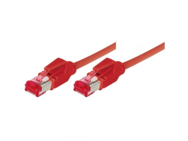 Tecline 77902R, 2 m, Cat6a, S/FTP (S-STP), RJ-45, RJ-45, Rød