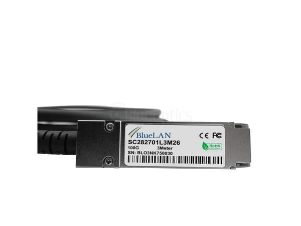BlueOptics MCP7F00-A02A-BL, 3 m, DAC, QSFP28, 4x QSFP28