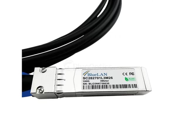 BlueOptics MCP7F00-A02A-BL, 3 m, DAC, QSFP28, 4x QSFP28