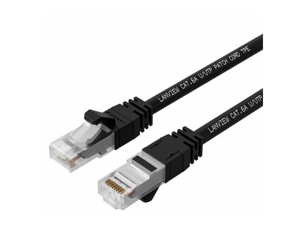 Lanview SmartClick - Nettverkskabel - RJ-45 (hann) til RJ-45 (hann) - 25 m - 5 mm - UTP - CAT 6a - halogenfri, formstøpt, uten hindringer, 10 Gigabit