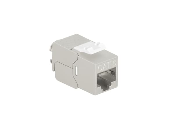 LogiLink Keystone Module Cat.8.1, Klasse I, skjermet verktøyfri montering, RJ45-kobling, Klasse I 40G 2000 MHz, - 1 stk (NK4067)