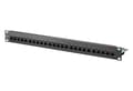 Miniatyrbilde 1 av 2: METZ CONNECT 130814-0203-E, Cat3, Sort, Stål, Rackmontering, 1U