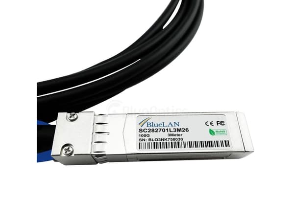 BlueOptics 470-ABQF-BL, 2 m, QSFP28, 4xSFP28, Hankjønn/hankjønn