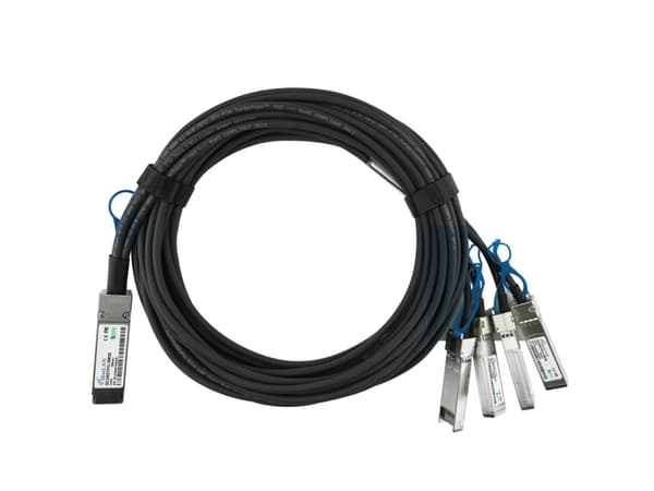 BlueOptics 470-ABQF-BL, 2 m, QSFP28, 4xSFP28, Hankjønn/hankjønn