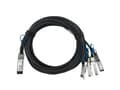 Miniatyrbild 1 av 5: BlueOptics Q28-4S28-DAC-2M-VA-BL, 2 m, QSFP28, 4xSFP28, Hanstik/Hanstik
